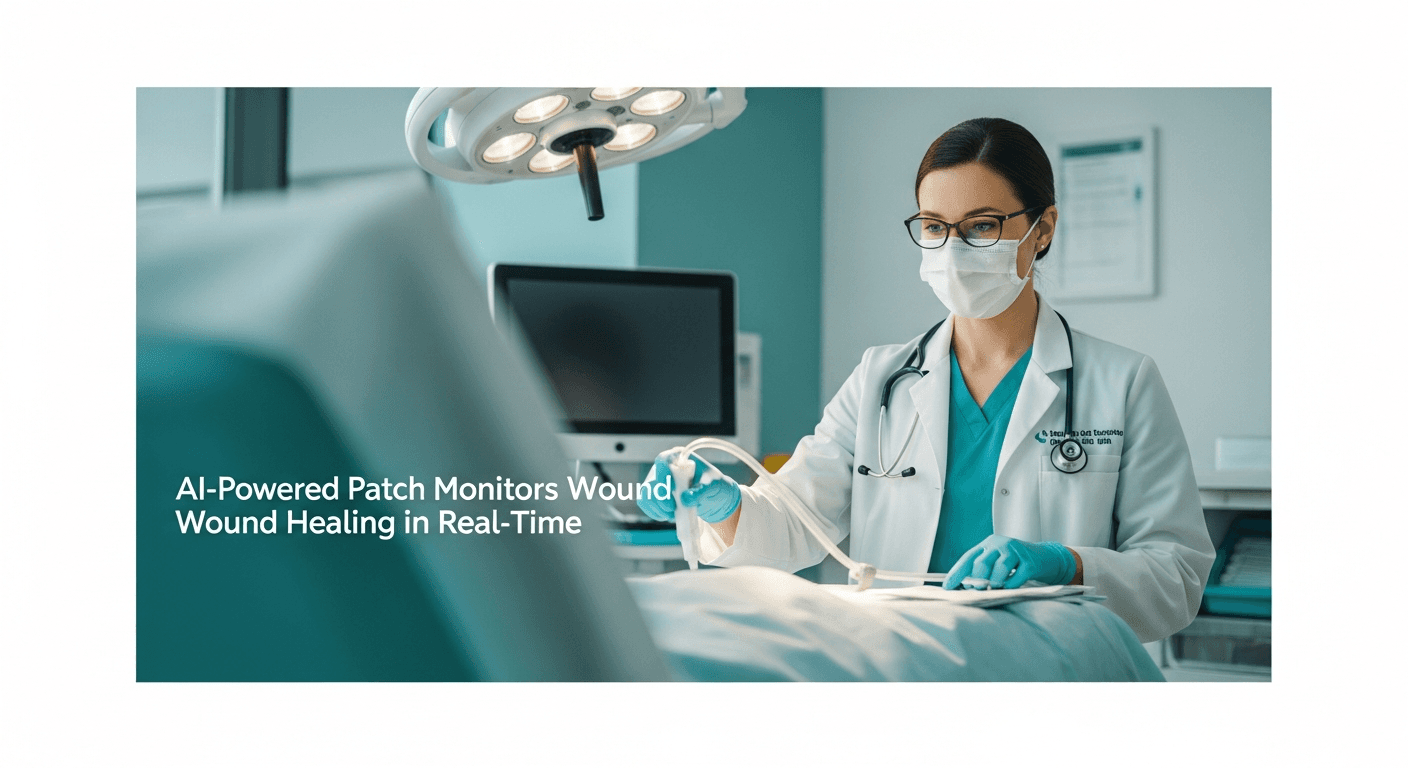 AI-Powered Patch Monitors Wound Healing in Real-Time, Preventing Infections
